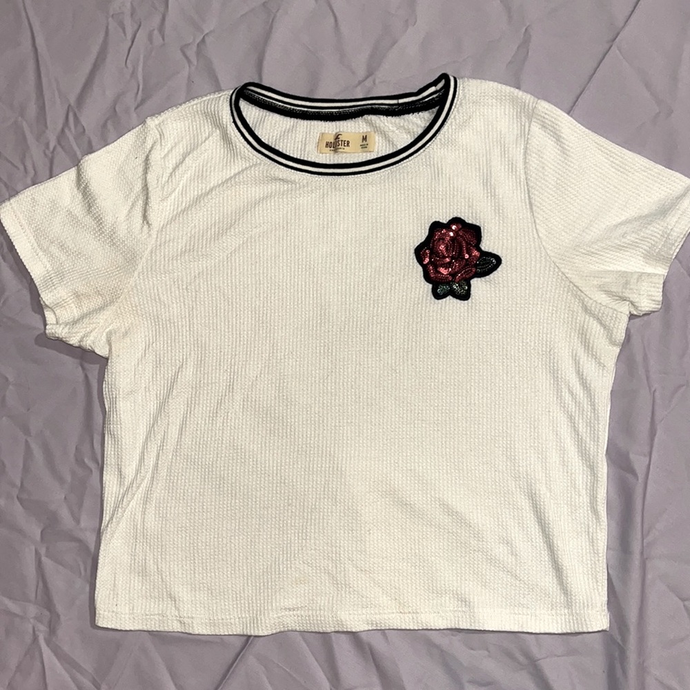 Hollister Cozy Tiny Tee White